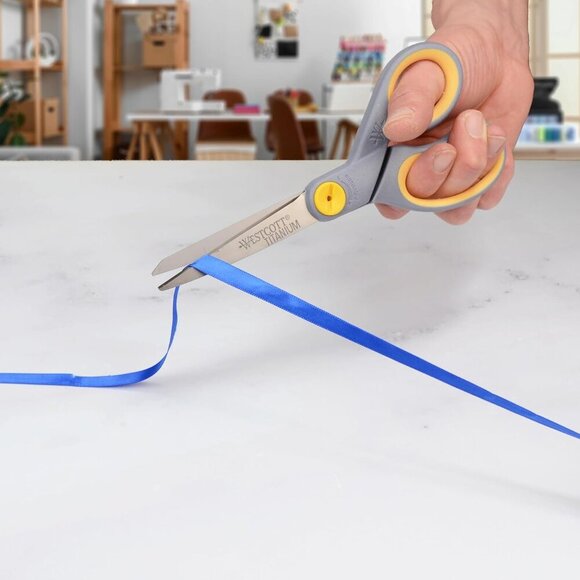 8-Inch Titanium-Bonded Scissors with Adjustable Glide Feature for Office and Hom - Picture 6 of 8